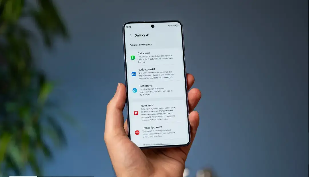 نشانگر آبی بالای نمایشگر گوشیهای سامسونگ در آپدیت One UI 9 چیست؟