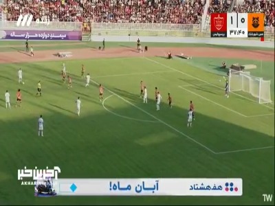 ضربه اوستون ارونوف به تیرک دروازه مس شهربابک برخورد کرد