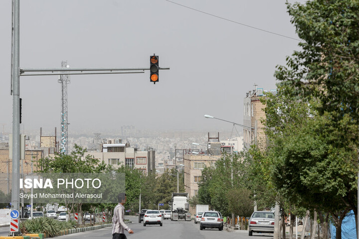 هوای شهر کرمانشاه در وضعیت «ناسالم برای گروههای حساس»