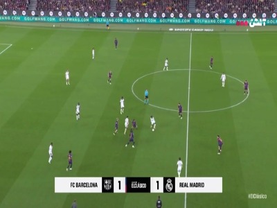 گل دوم رئال مادرید به بارسلونا توسط امباپه