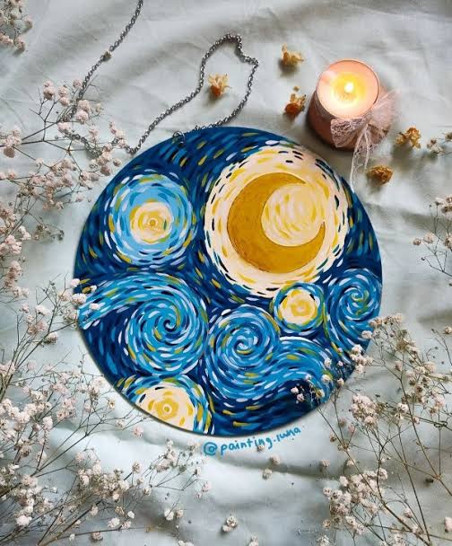 سنگ نگاره آسمان شب پر ستاره