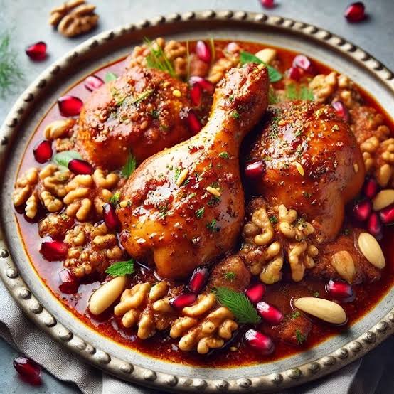 مرغ مجلسی با ترشی سیر، یک غذای کامل