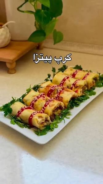 پیتزا کرپ تابهای، سه سوته و جذاب