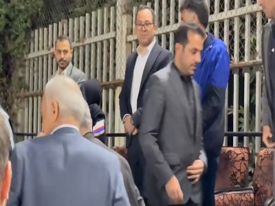 حضور تاج در مراسم اختتامیه لیگ فوتبال ساحلی
