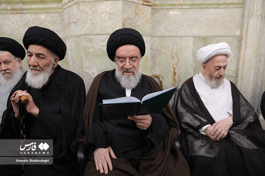 عکس/ چهلمین روز ترحیم آیتالله شبیری زنجانی(ره)