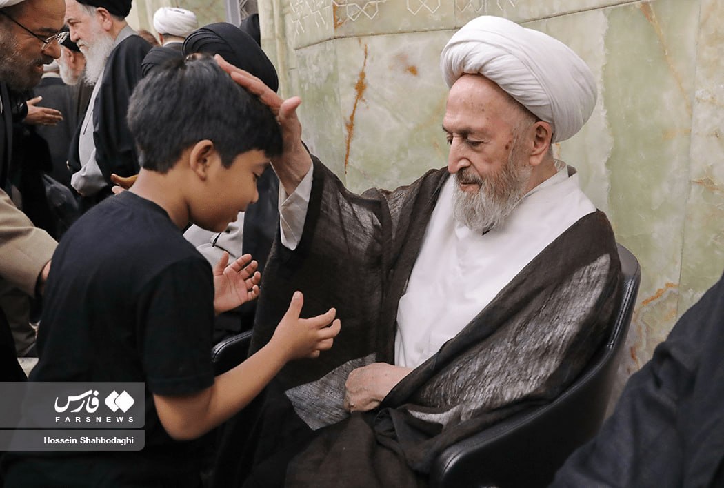 عکس/ چهلمین روز ترحیم آیتالله شبیری زنجانی(ره)