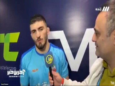 محمد نخودی: امیدوارم فردا بتوانم مدال طلا را کسب کنم
